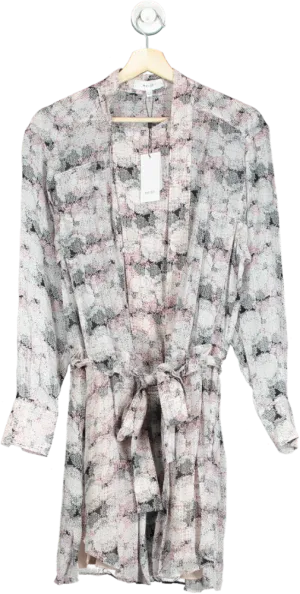Reiss Pink Print Alice-Circle Dress UK 8