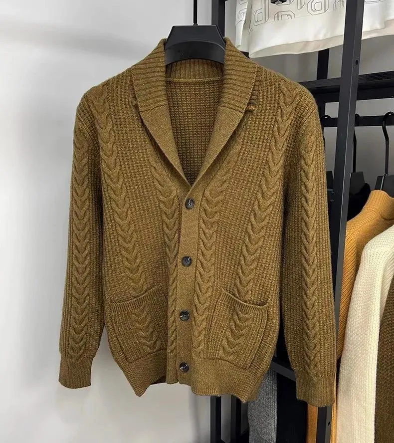Roll Neck Cardigan
