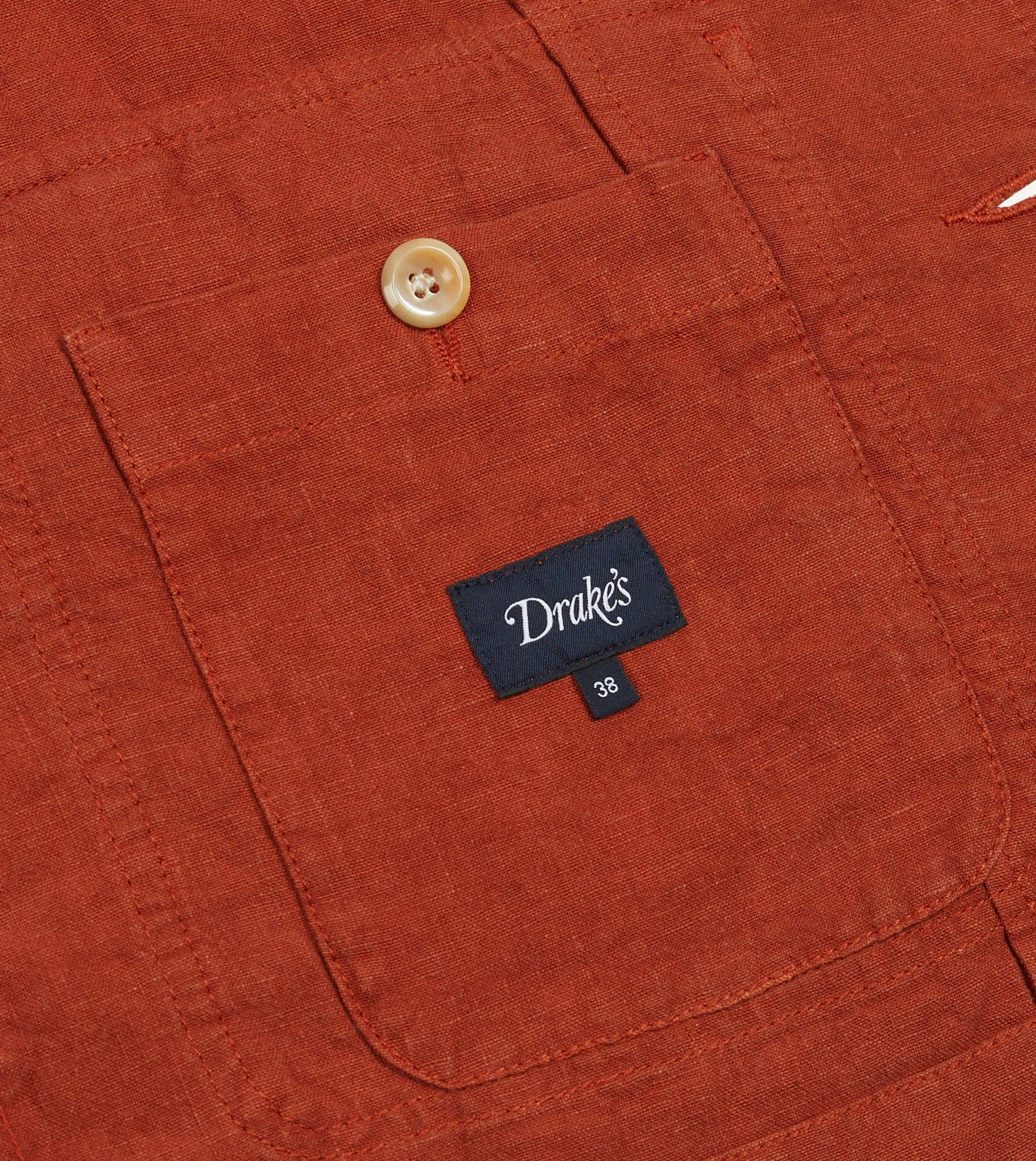 Rust Linen Forestiere Jacket