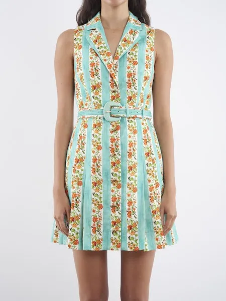Sa11116 Wild Sea Linen Dress