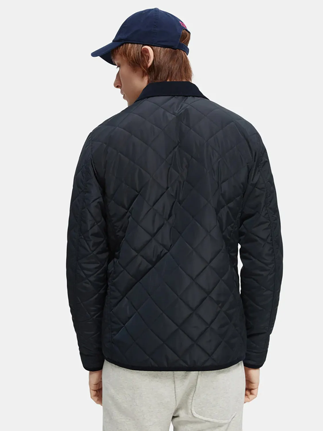 SAS CORD TRIM QUILTED JACKET