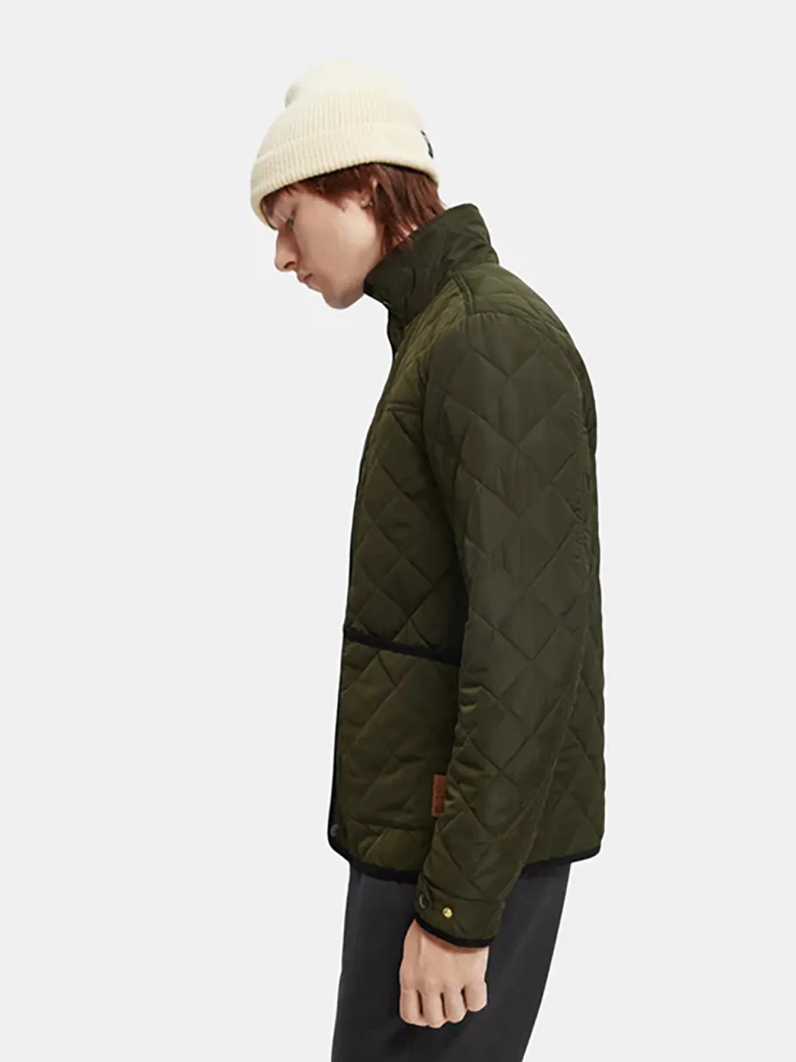 SAS CORD TRIM QUILTED JACKET