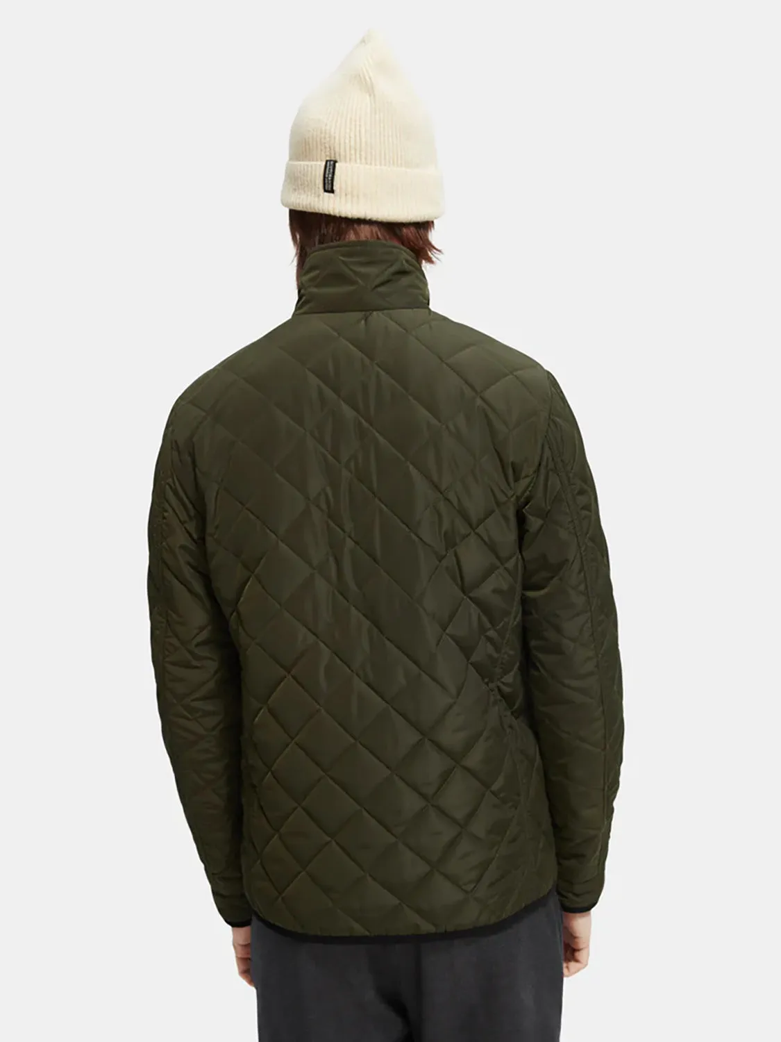 SAS CORD TRIM QUILTED JACKET