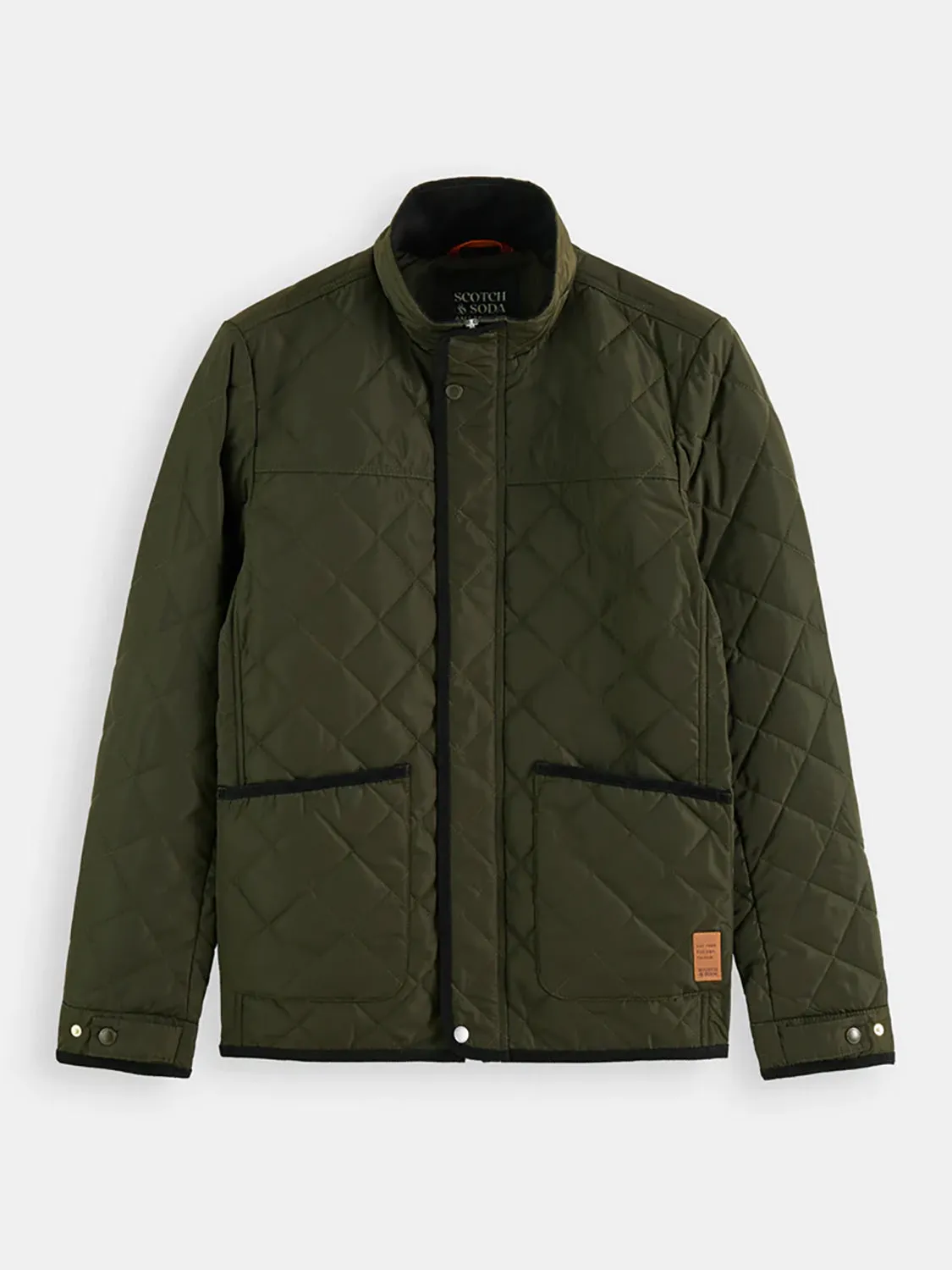 SAS CORD TRIM QUILTED JACKET