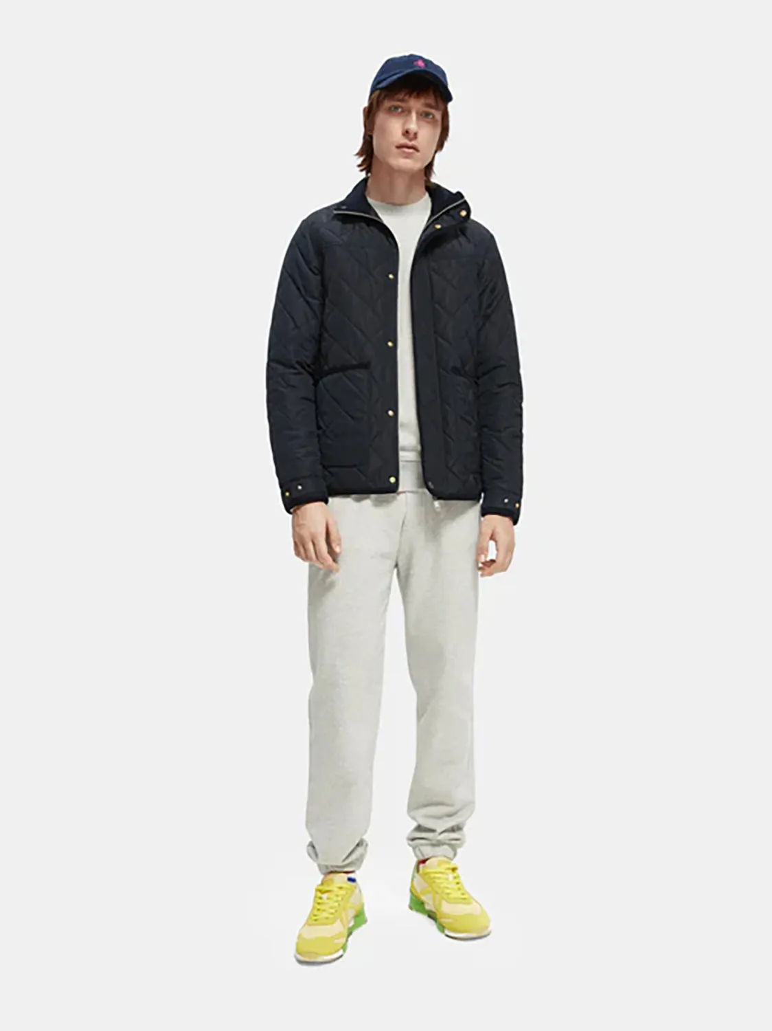 SAS CORD TRIM QUILTED JACKET