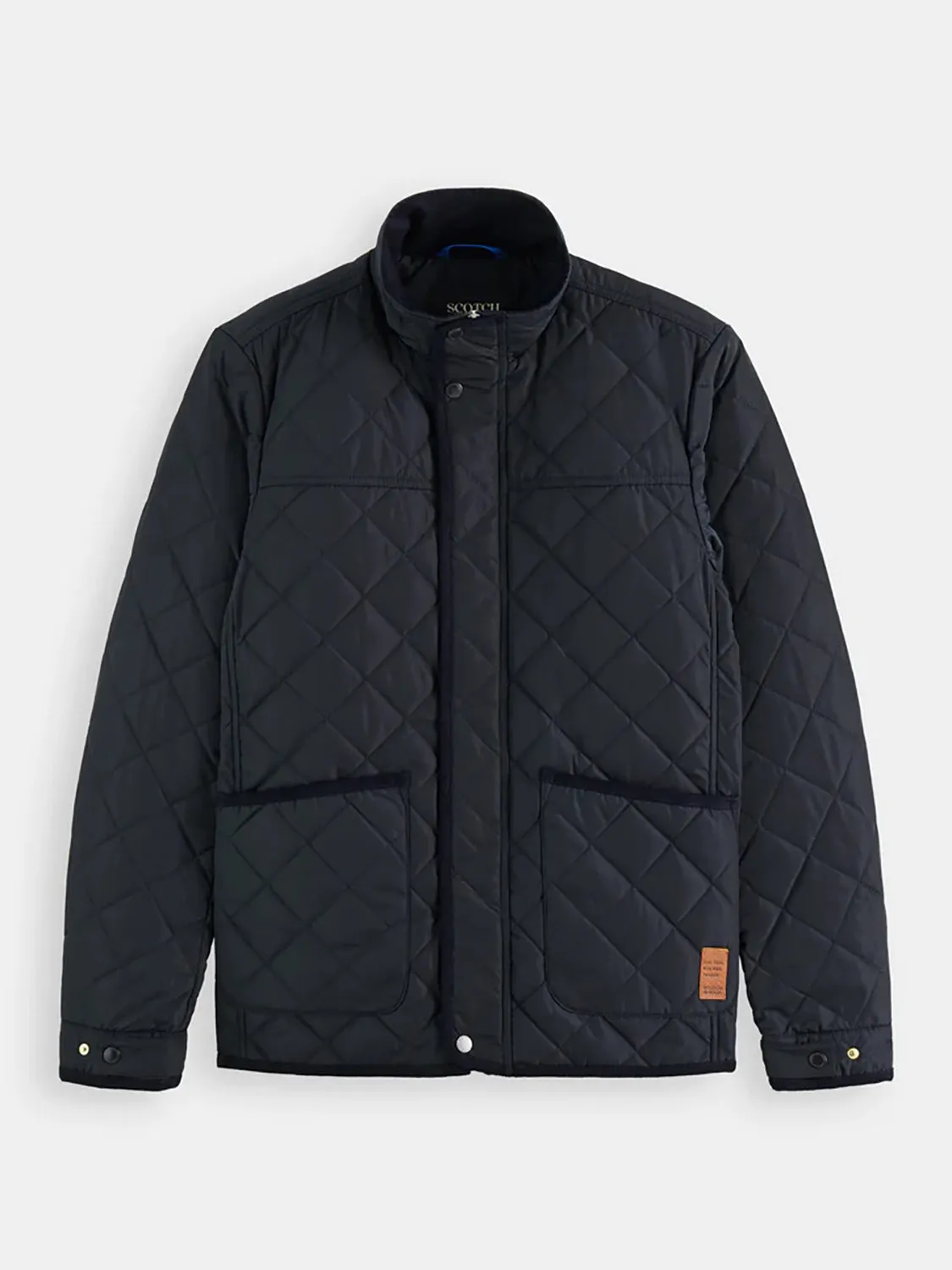 SAS CORD TRIM QUILTED JACKET