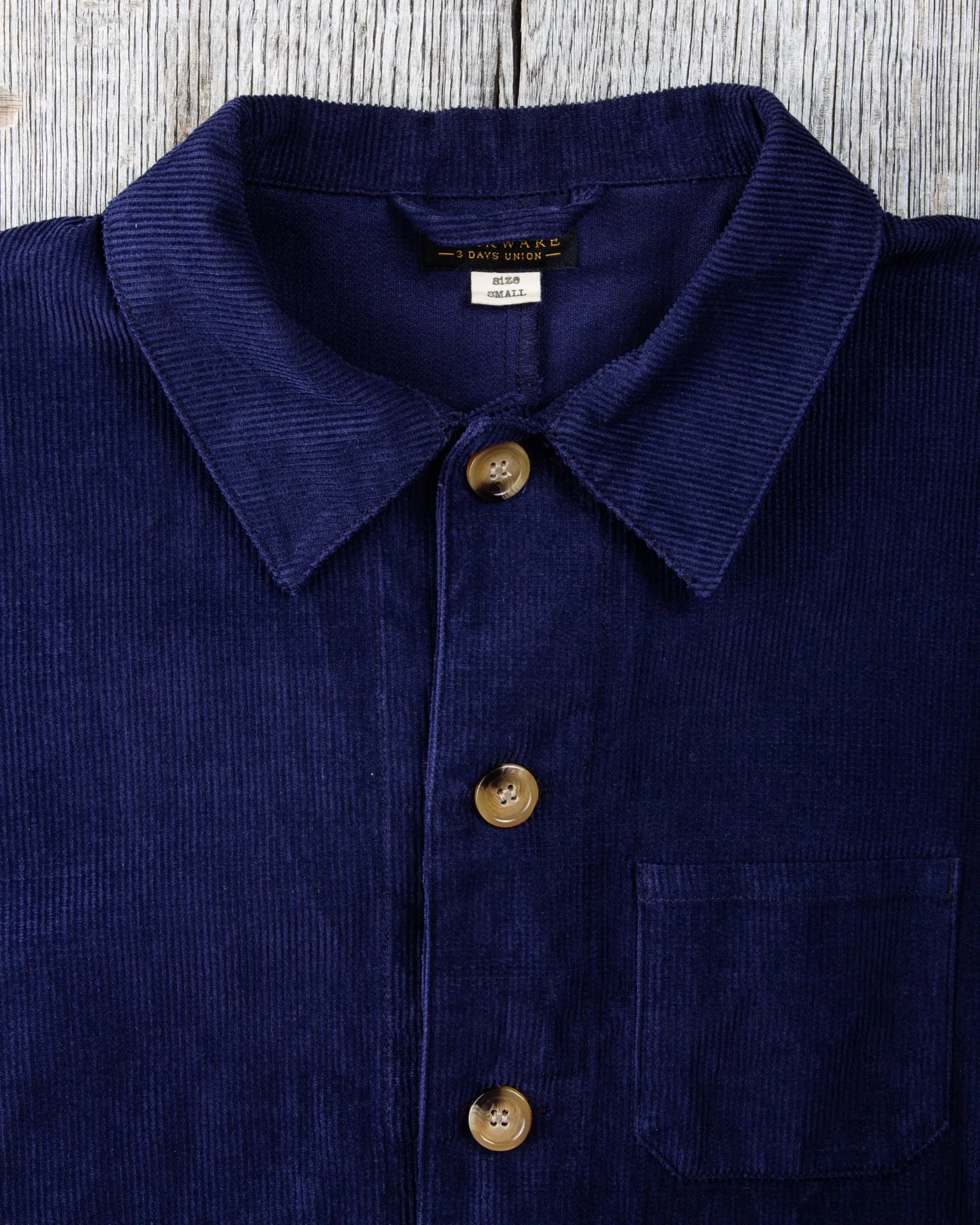Second hand Workware Hong Kong Corduroy Unisex Jacket Navy Size S