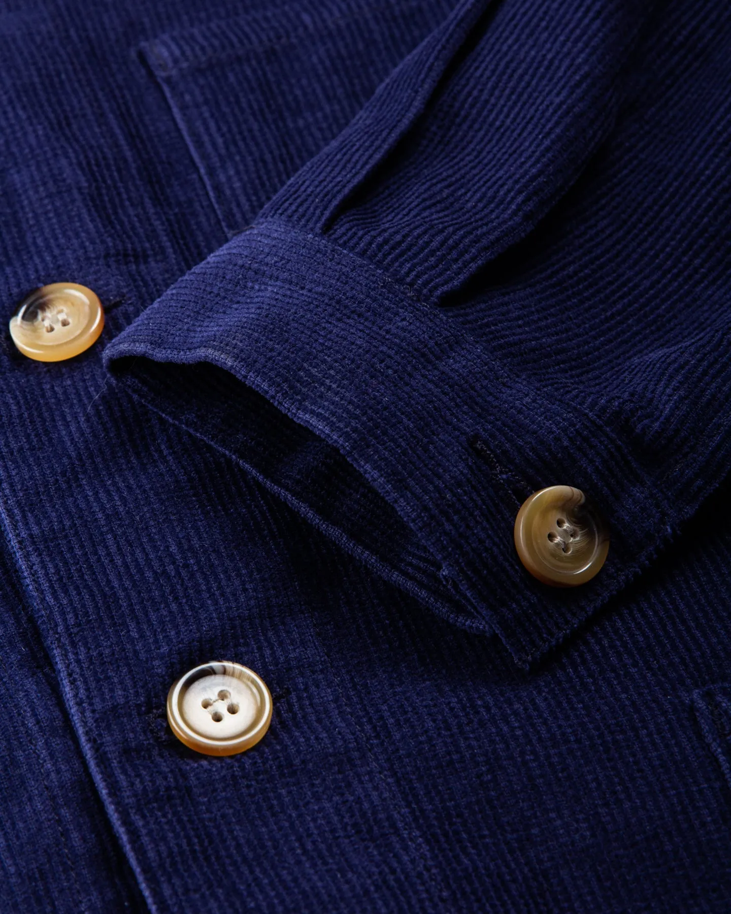 Second hand Workware Hong Kong Corduroy Unisex Jacket Navy Size S