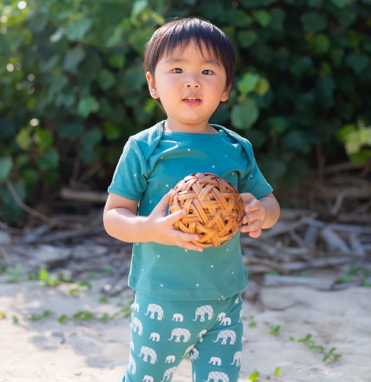 SHORT SLEEVE TSHIRT - TEAL STARS