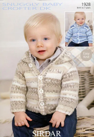 Sirdar 1928 Cardigans in Snuggly Baby Crofter DK