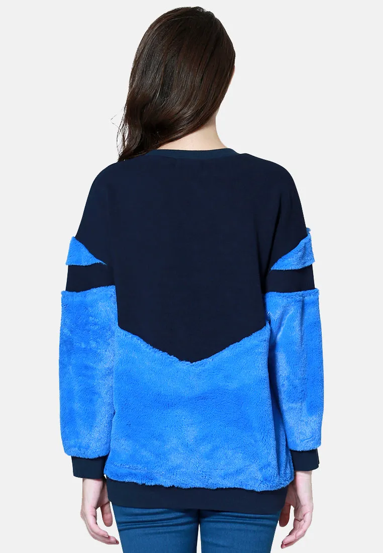 Soft Comfortable Navy & Blue Sweatshirt