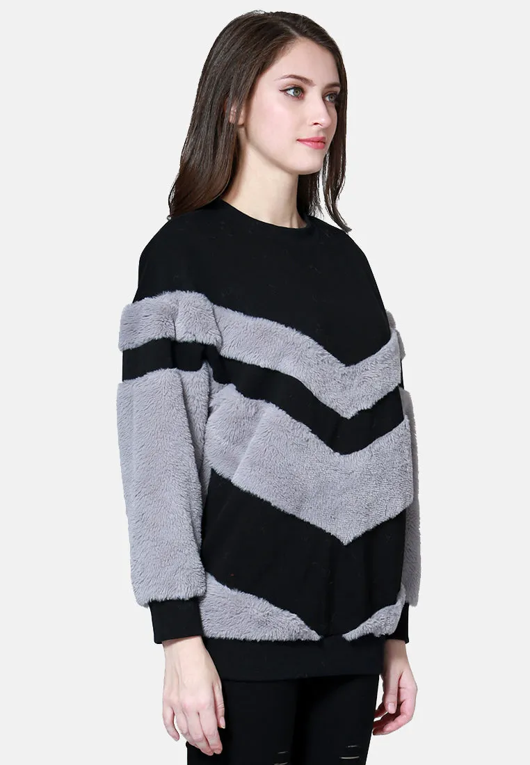 Soft Comfortable Navy & Blue Sweatshirt