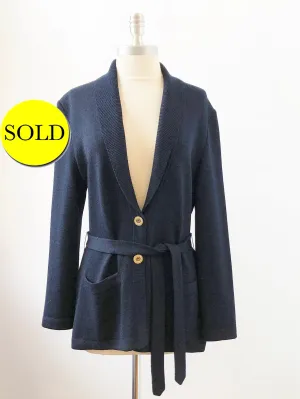St. John Belted Cardigan Size 6