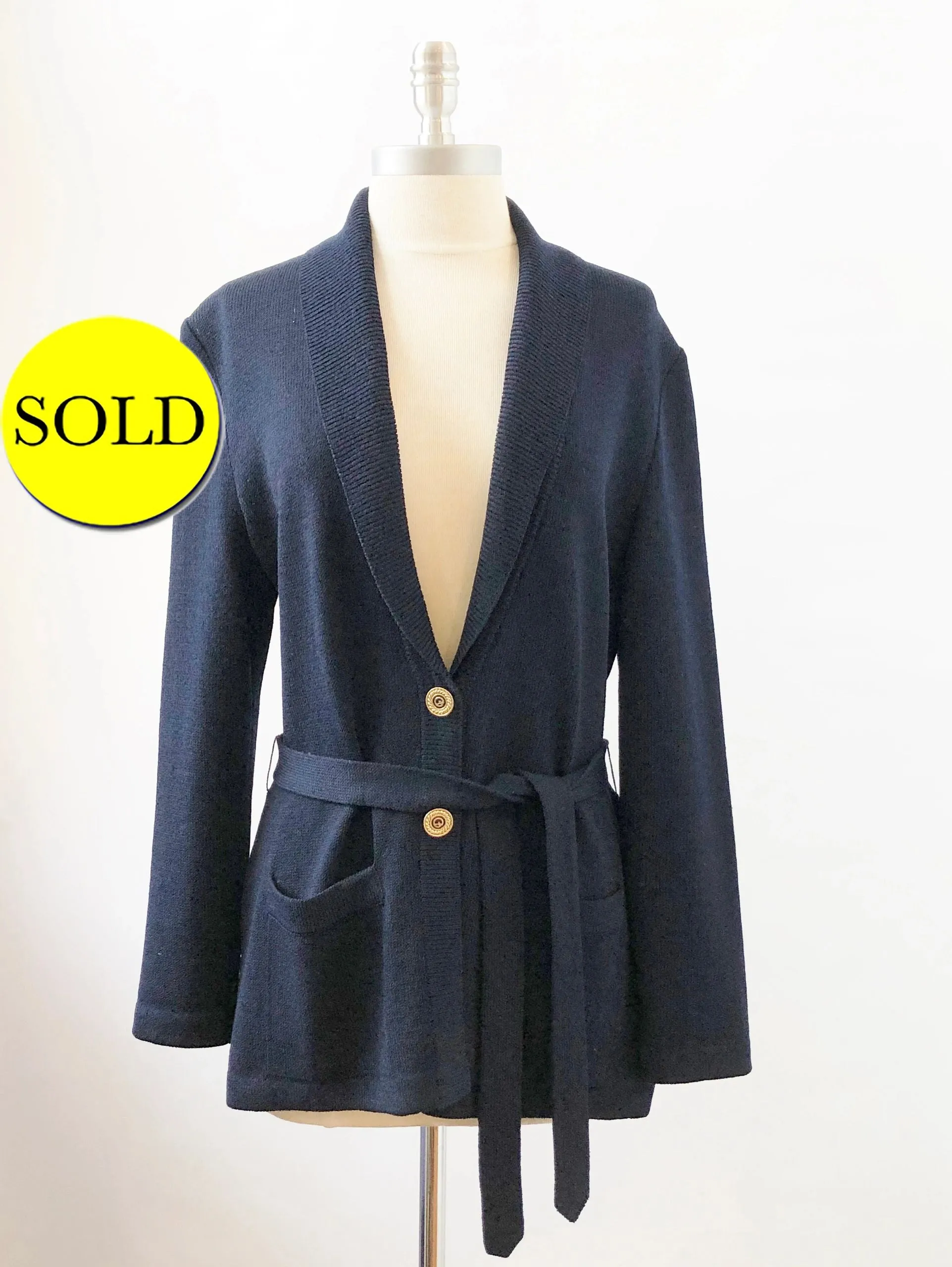 St. John Belted Cardigan Size 6