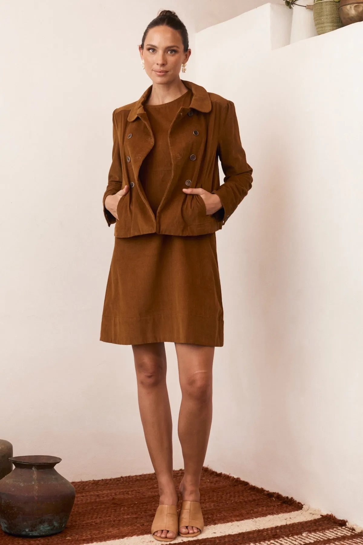 Stevie Jacket Corduroy - Caramel