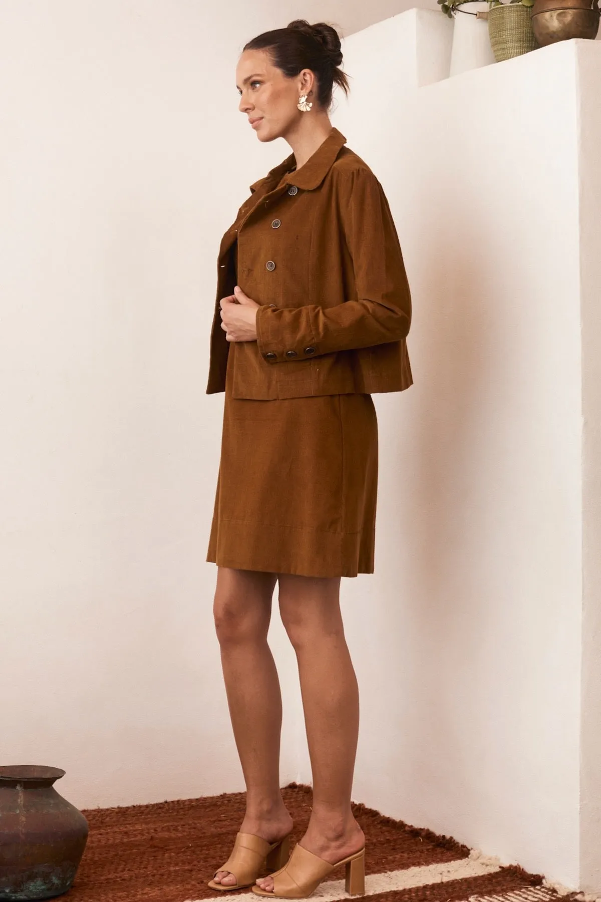 Stevie Jacket Corduroy - Caramel