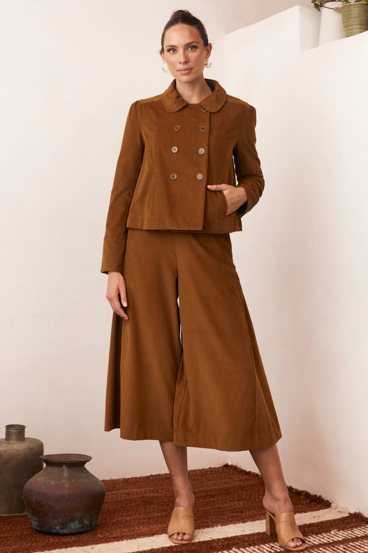 Stevie Jacket Corduroy - Caramel