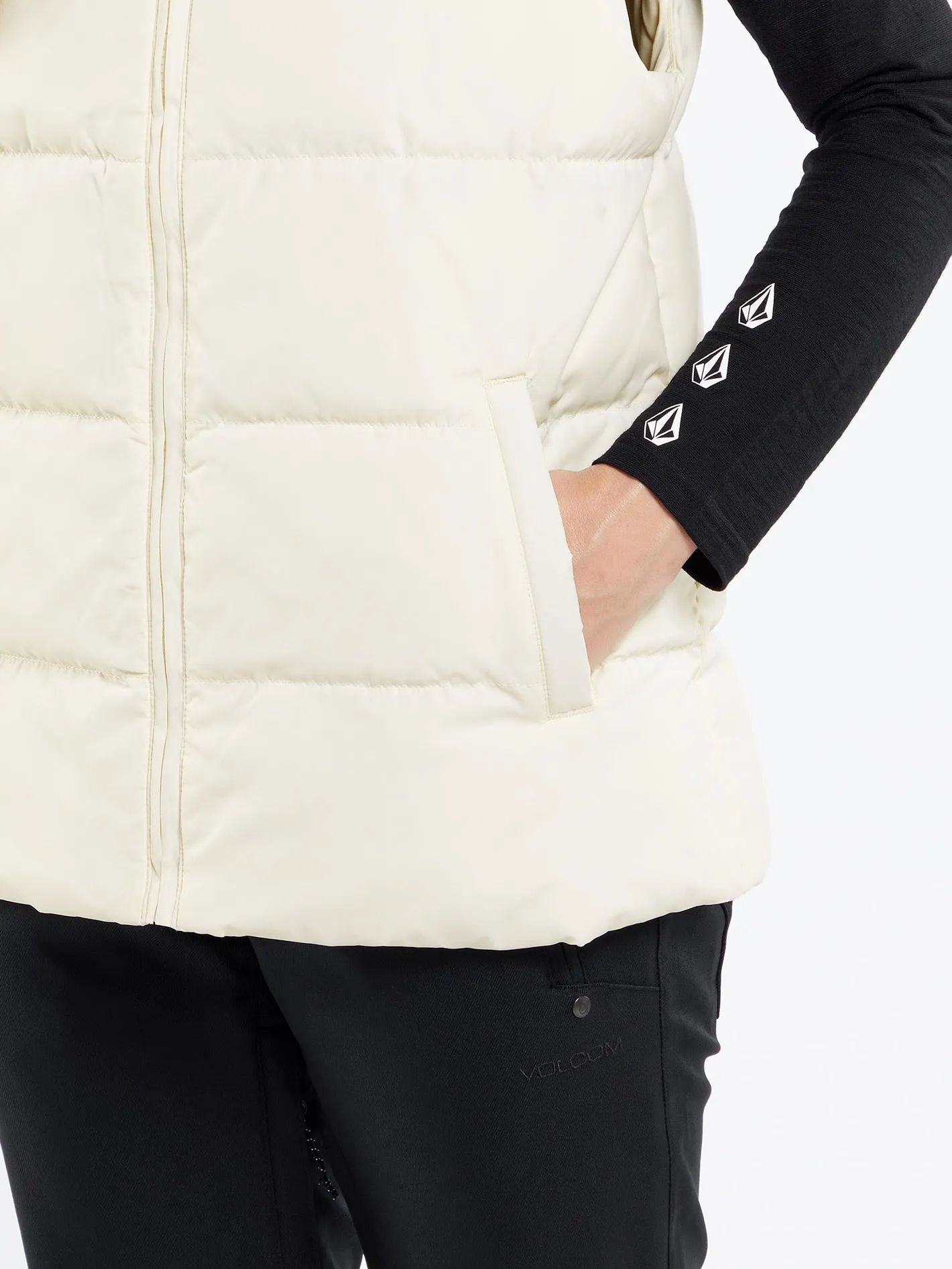 Stone Castine Puff Vest - MOONBEAM