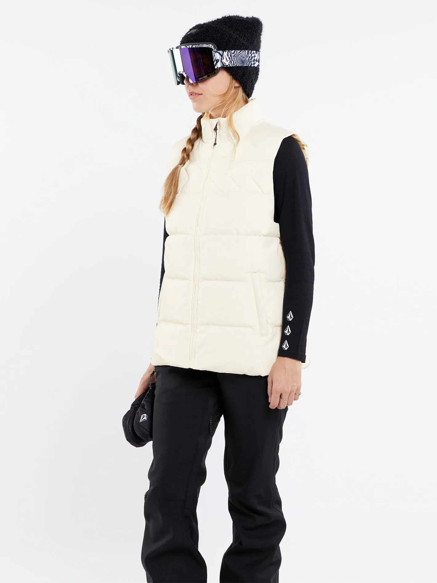 Stone Castine Puff Vest - MOONBEAM