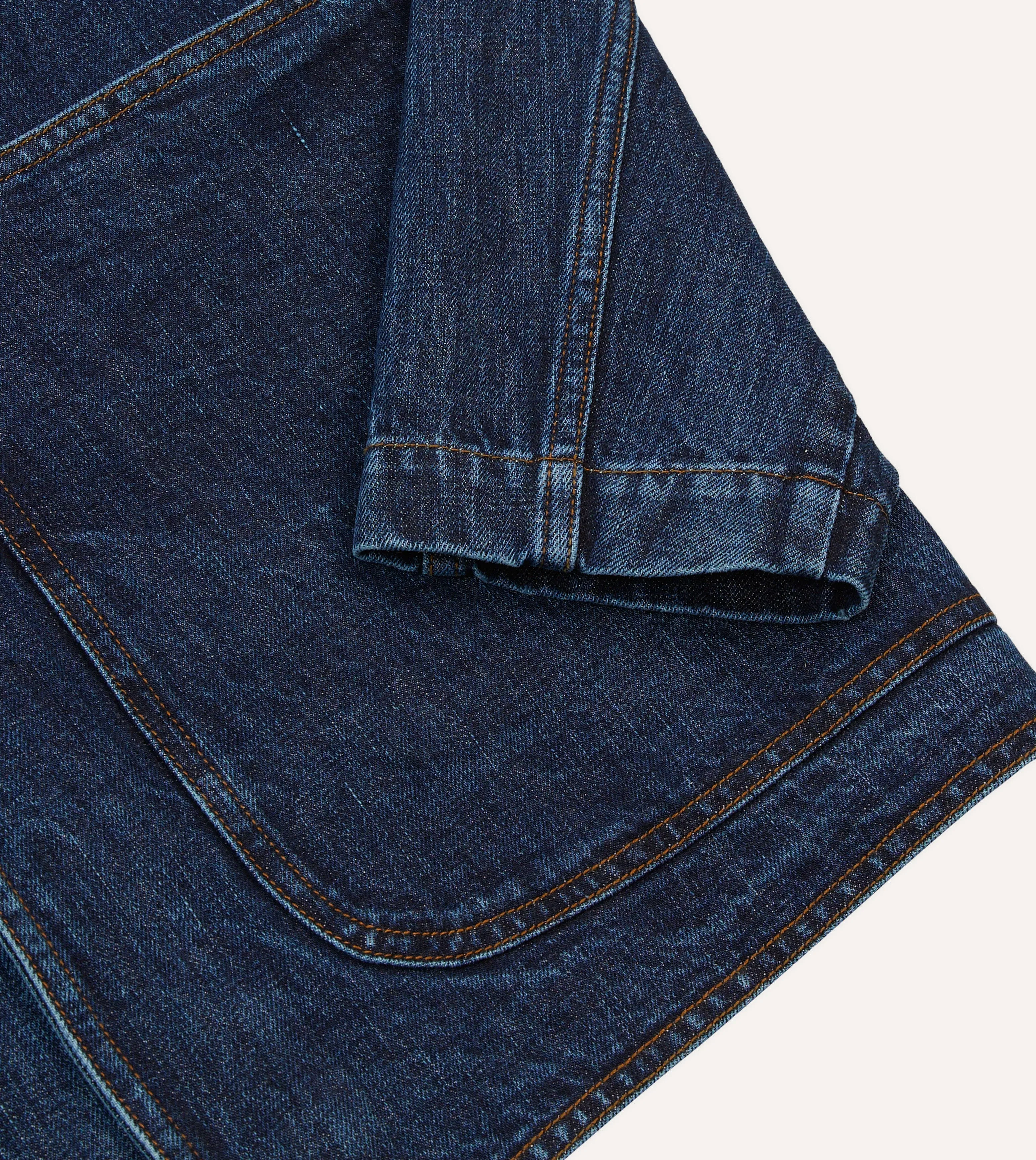 Stone Wash Denim Field Jacket