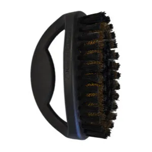 Suede Brush 7 Row Brass Black Handle