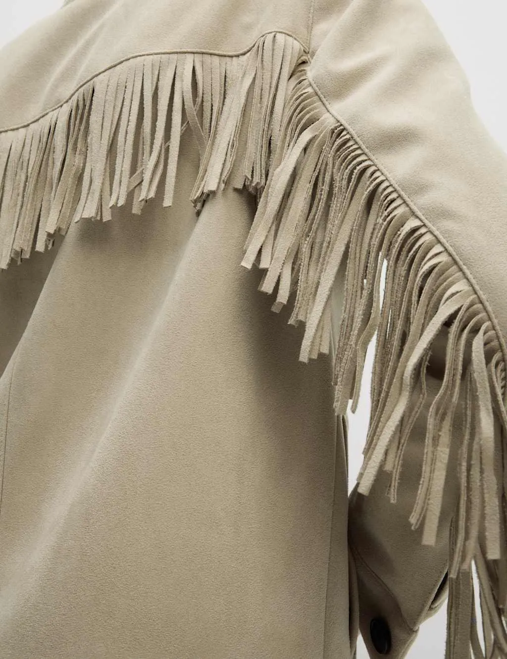 Suedette Fringed Jacket