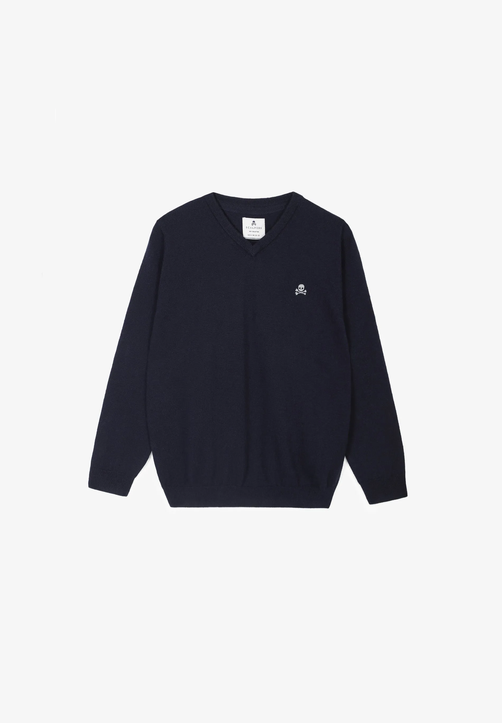 SWEATER GOLA EM BICO COM LOGÓTIPO
