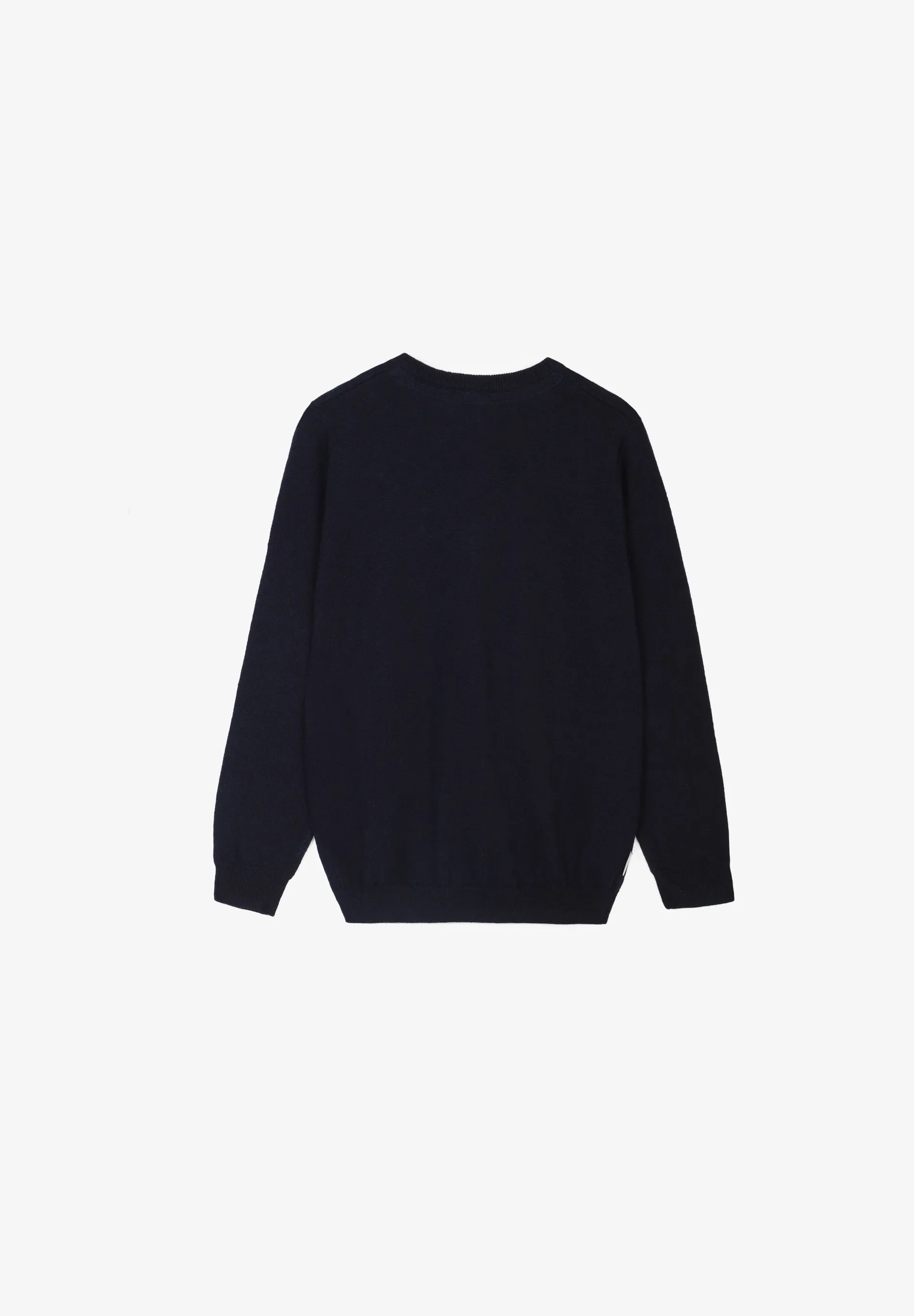 SWEATER GOLA EM BICO COM LOGÓTIPO