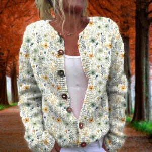 Tamara™ | Cardigan with Floral Print