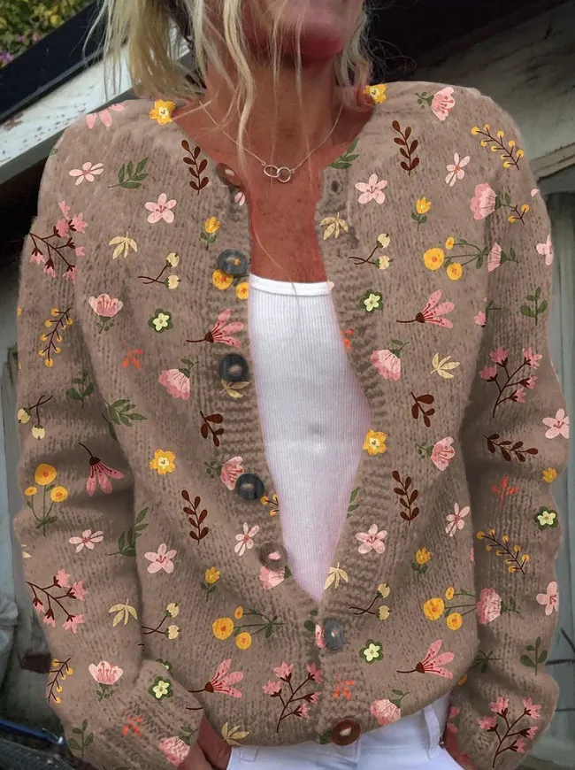 Tamara™ | Cardigan with Floral Print