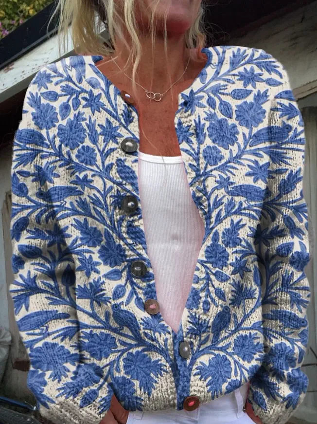 Tamara™ | Cardigan with Floral Print