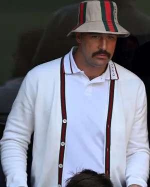 Travis Kelce US Open 2024 White Cardigan