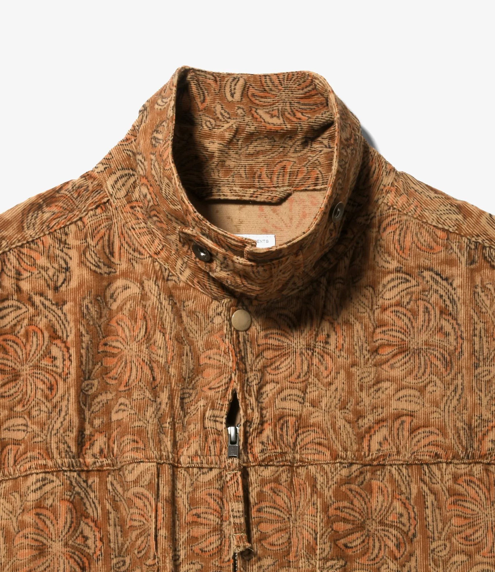 Trucker Jacket - Floral Printed Corduroy
