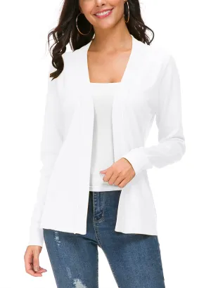 Urban CoCo Women's Long Sleeve Open Front Knit Cardigan Sweater
