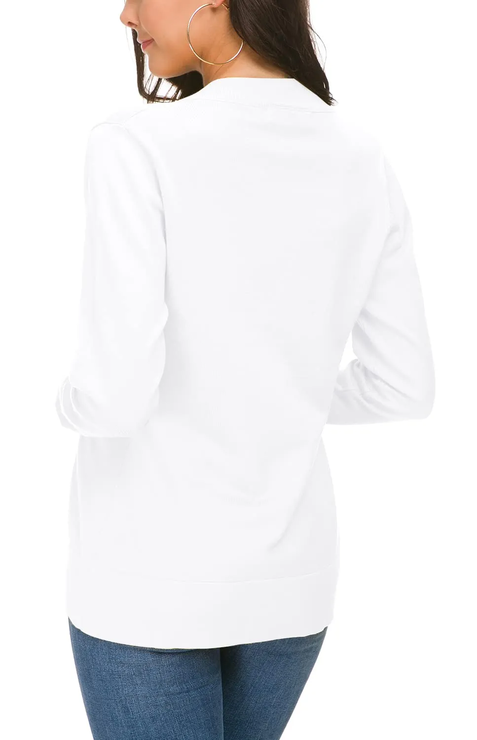 Urban CoCo Women's Long Sleeve Open Front Knit Cardigan Sweater