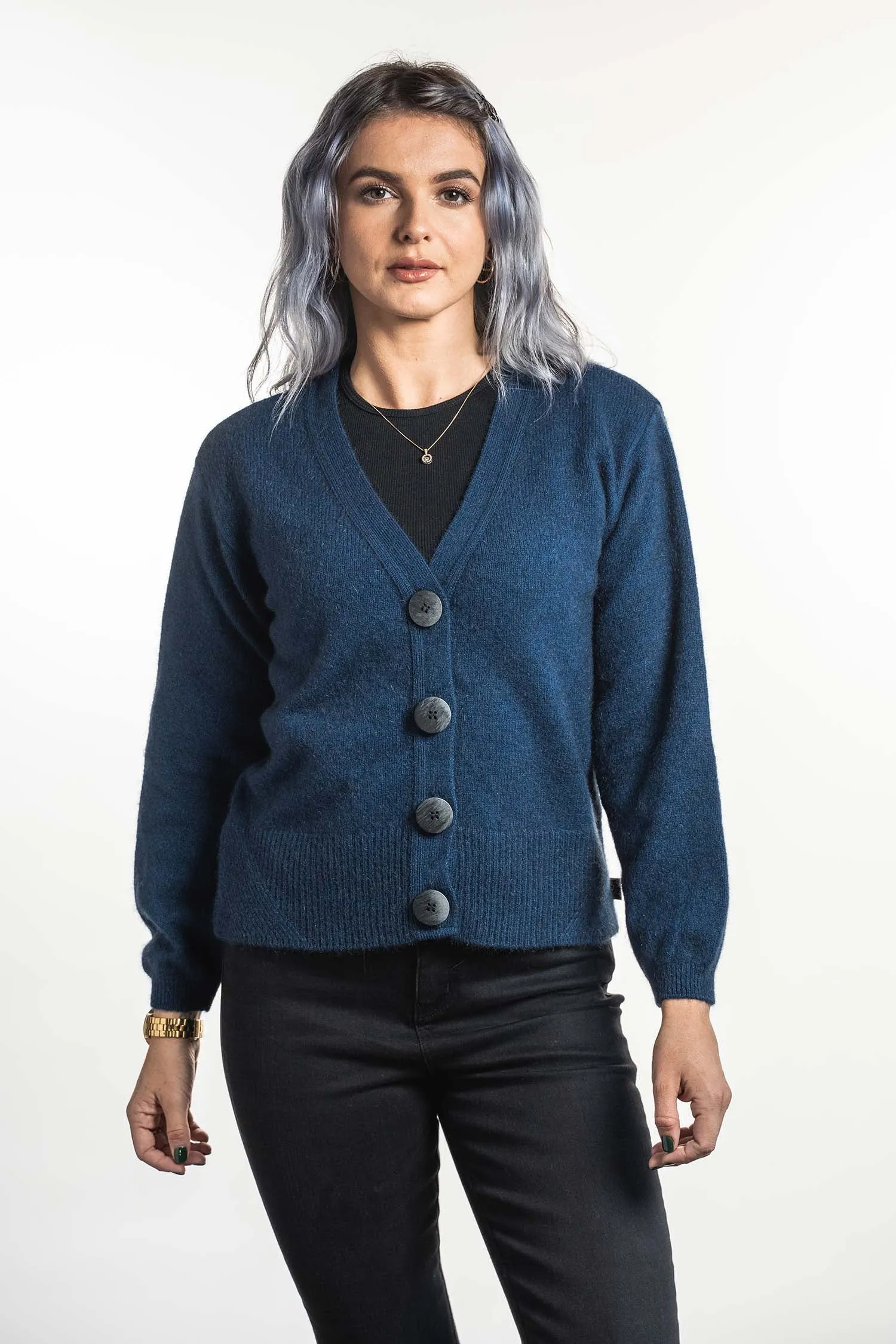 V NECK CARDIGAN