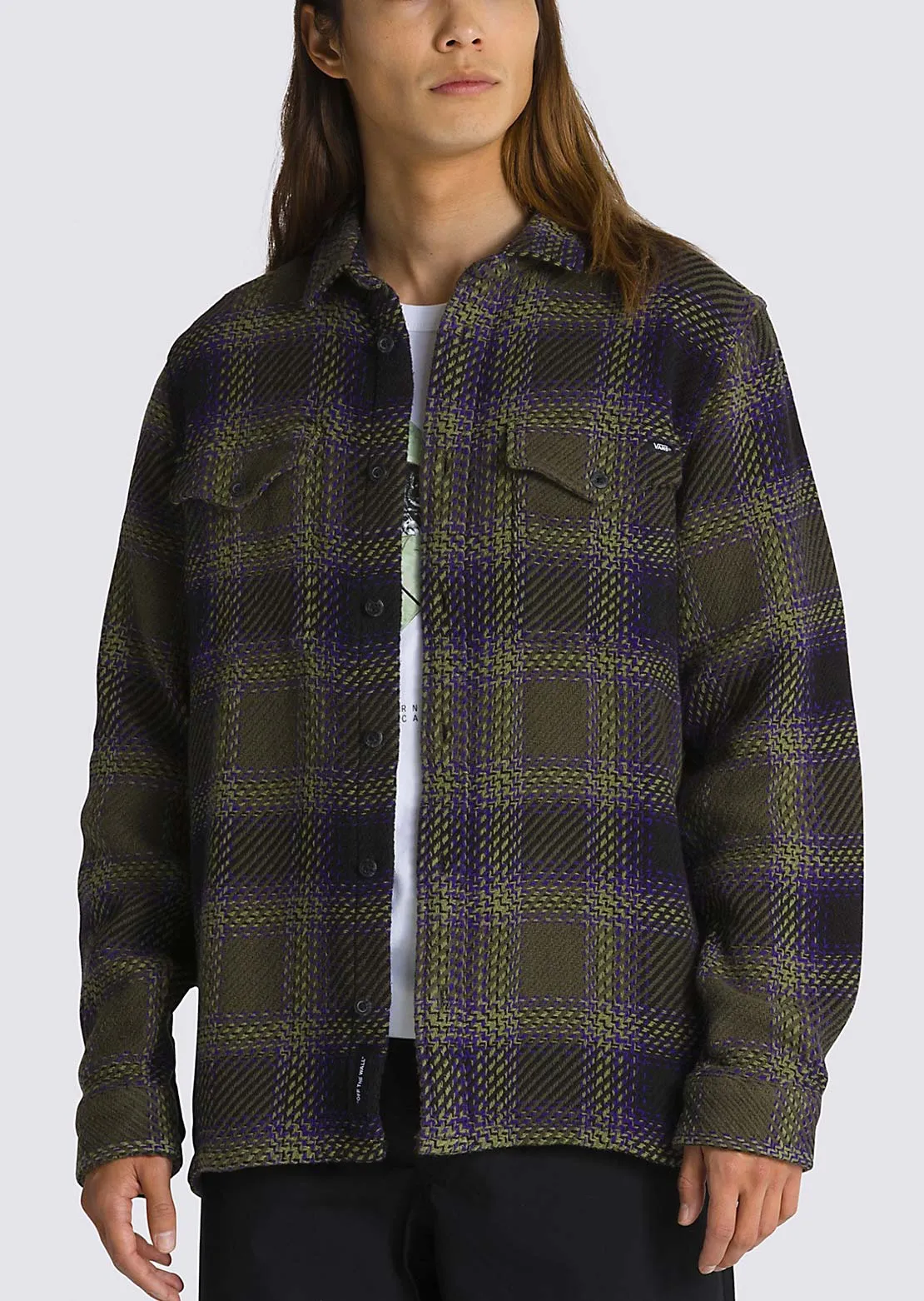 Vans Men's Saviano Woven Long Sleeve