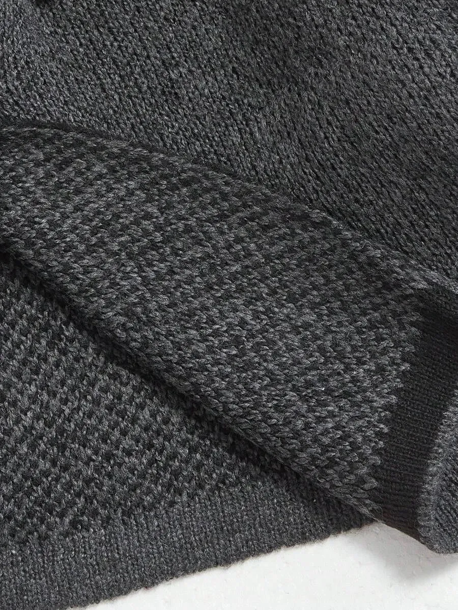 Vera Knitted Button-Up Sweater with Pockets in Grey