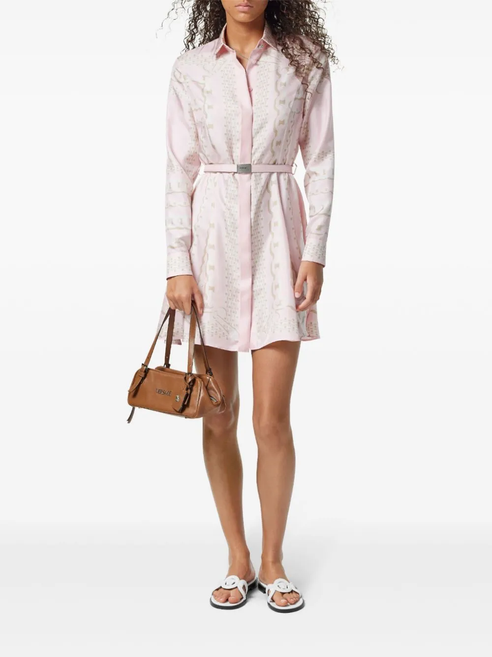 Versace treasure silk shirtdress