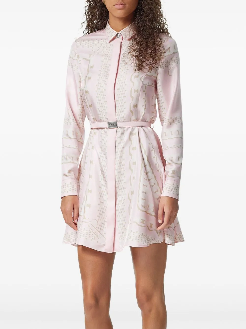 Versace treasure silk shirtdress
