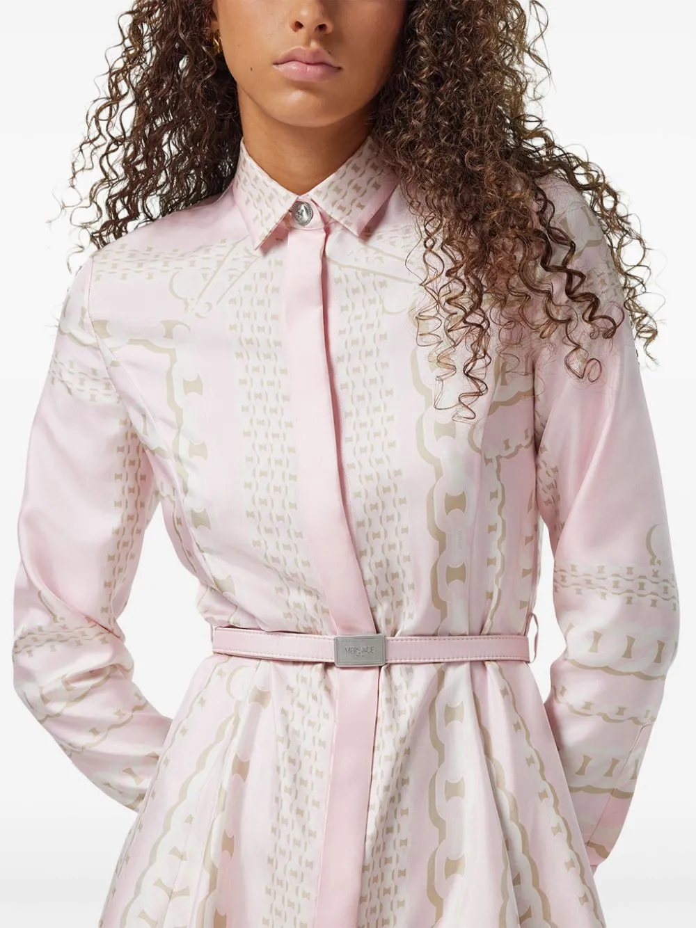 Versace treasure silk shirtdress