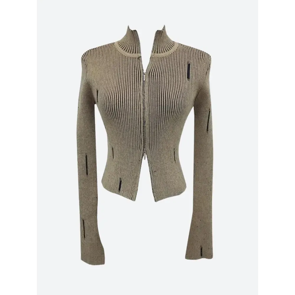 Versatile Y2K Corduroy Cardigan with Unique Ribbed Texture