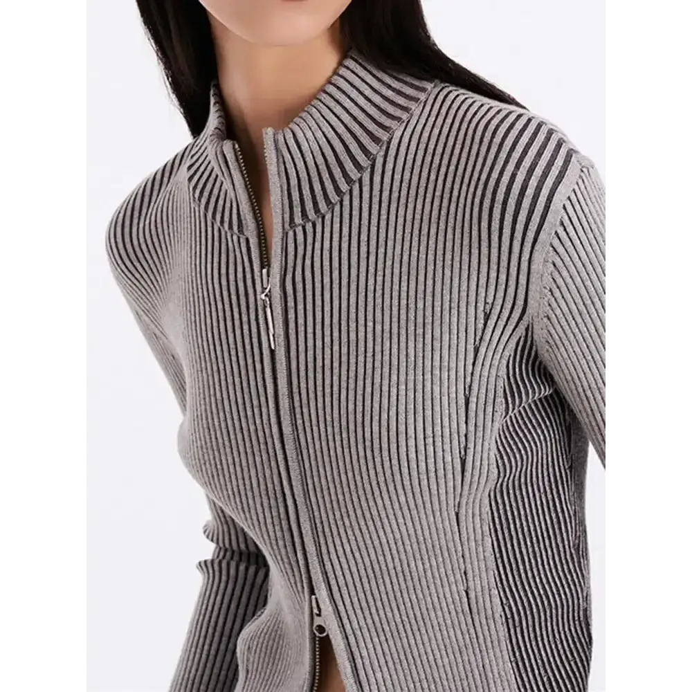 Versatile Y2K Corduroy Cardigan with Unique Ribbed Texture