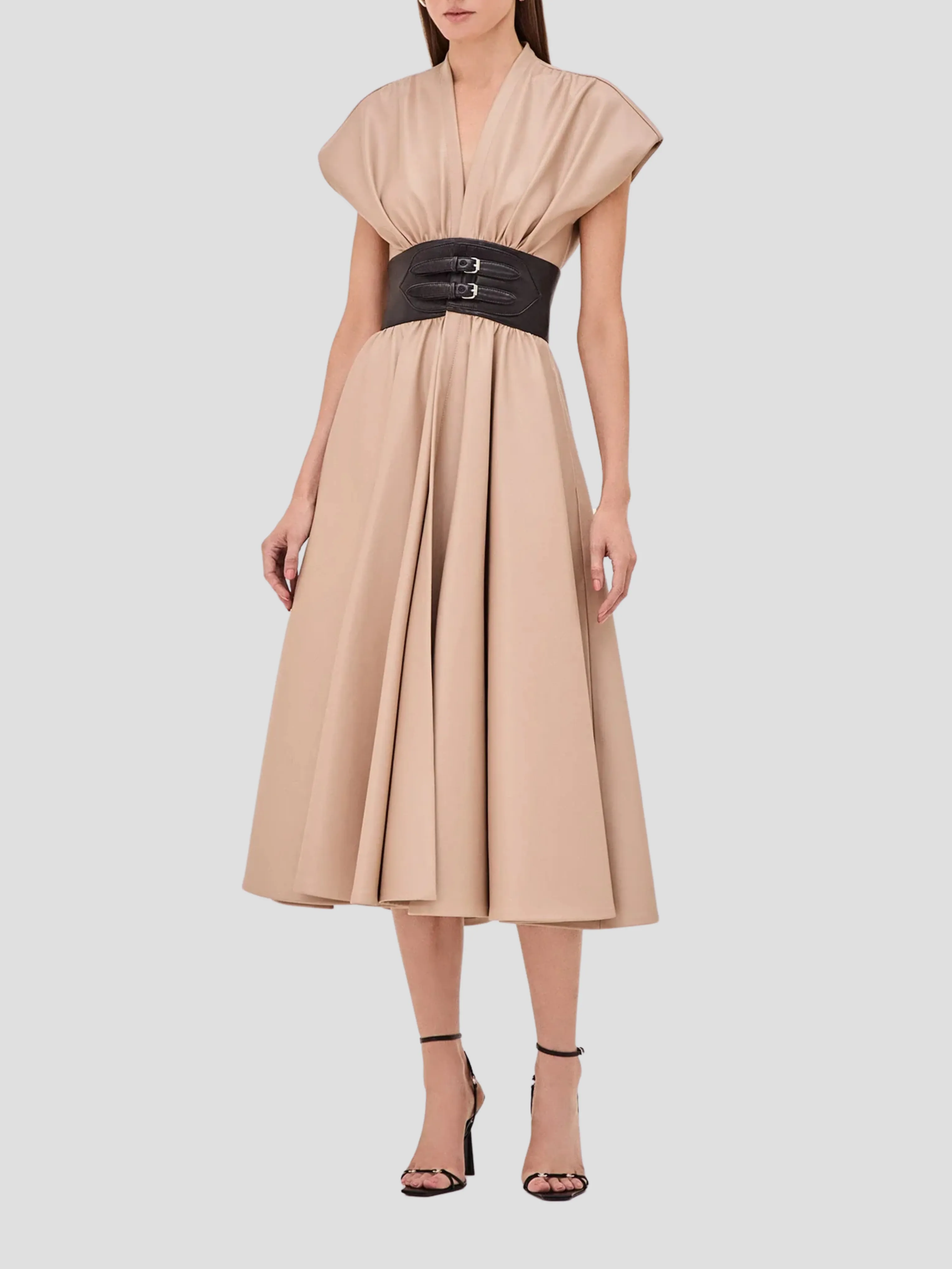 Viktora Belted Dress
