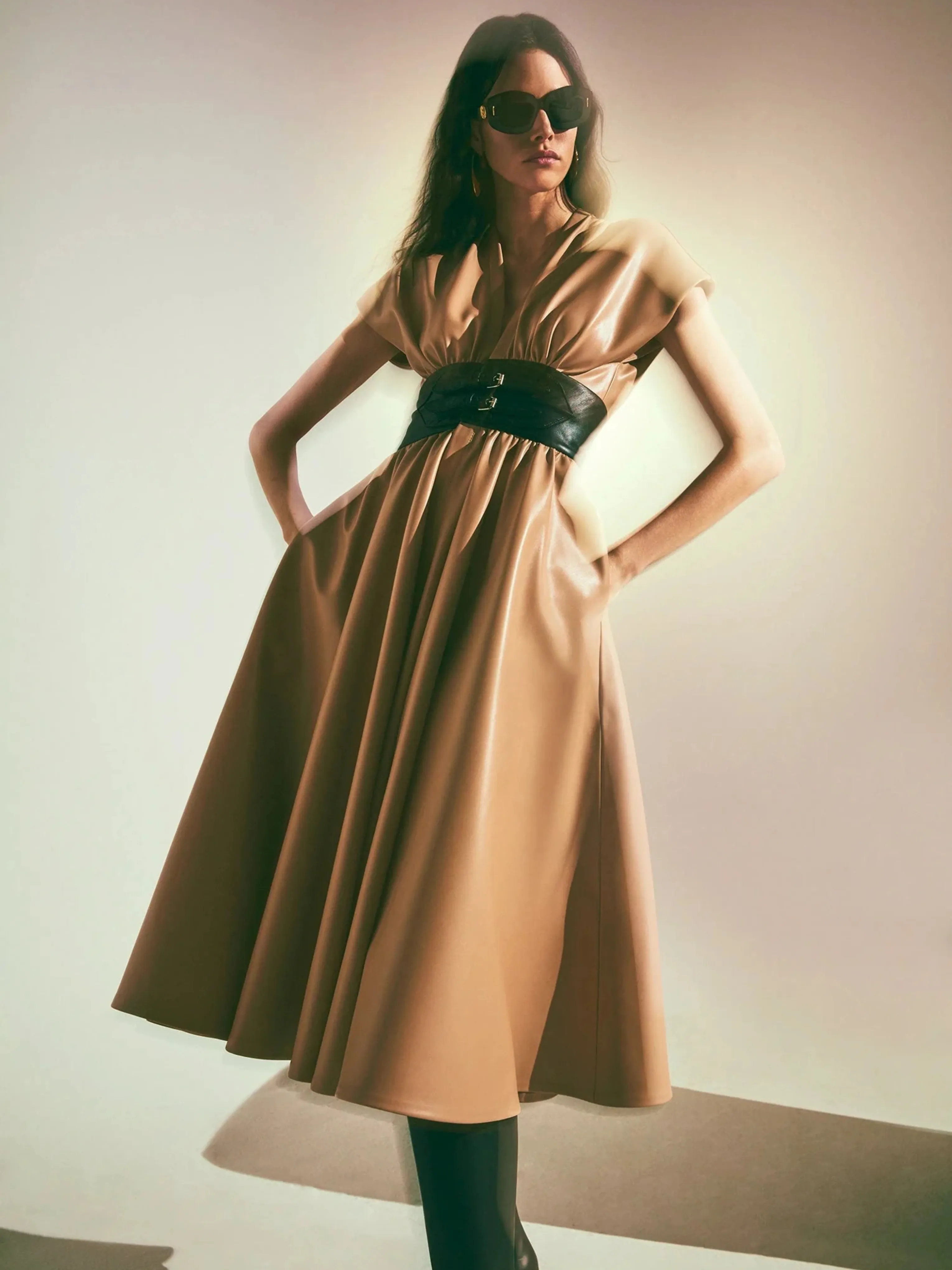 Viktora Belted Dress