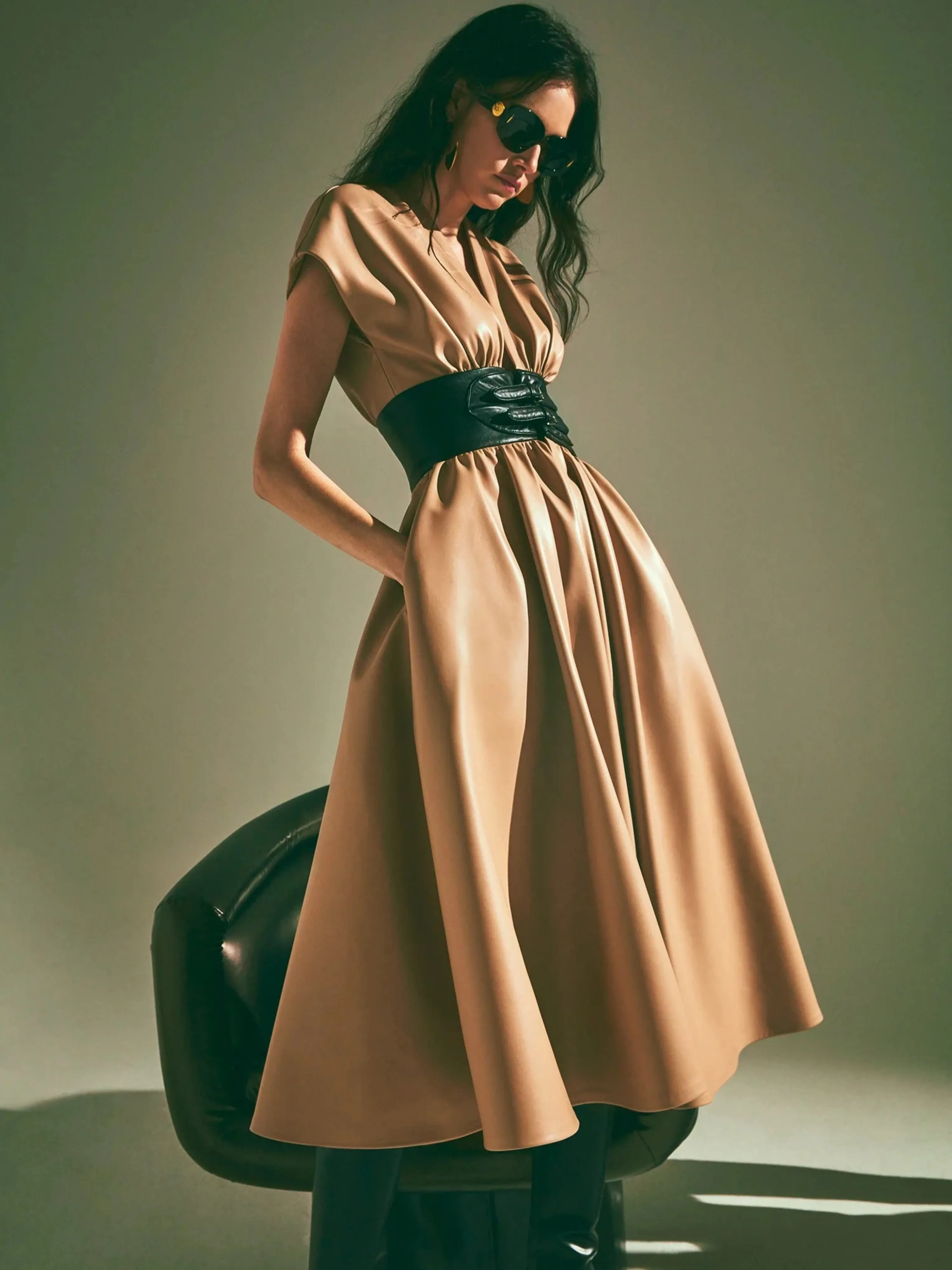 Viktora Belted Dress