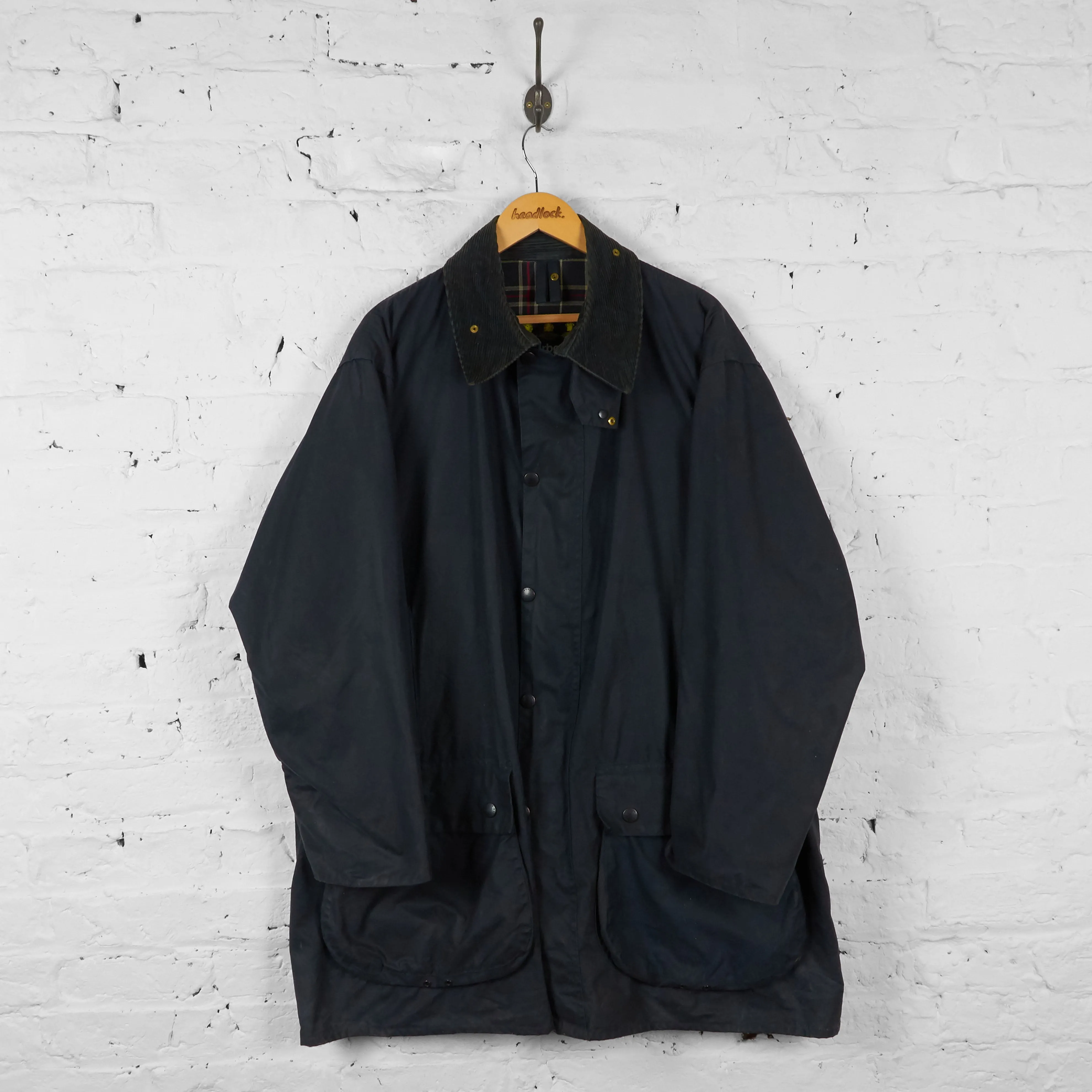 Vintage Barbour Border Jacket - Blue - XL
