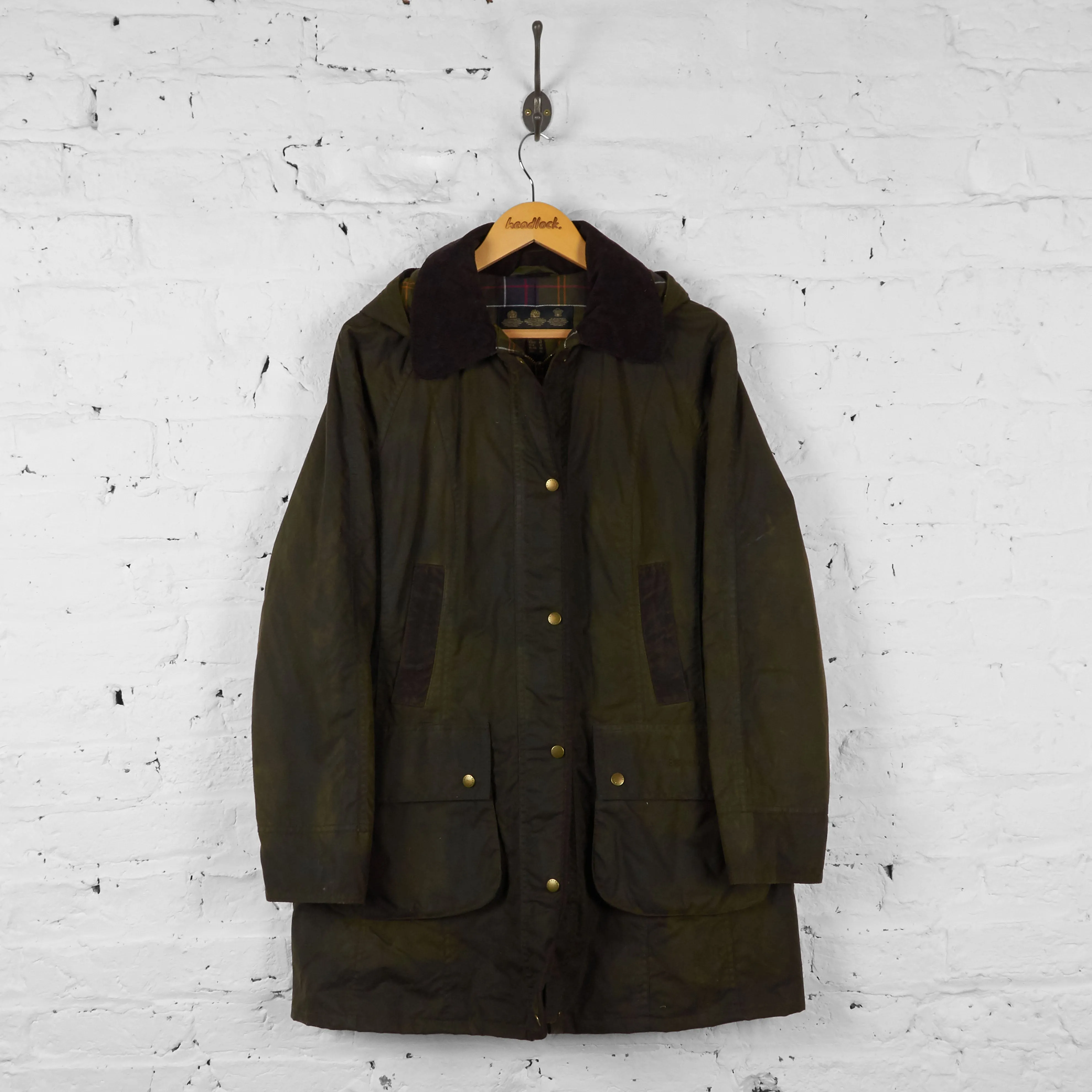 Vintage Barbour Wax Jacket - Khaki - L