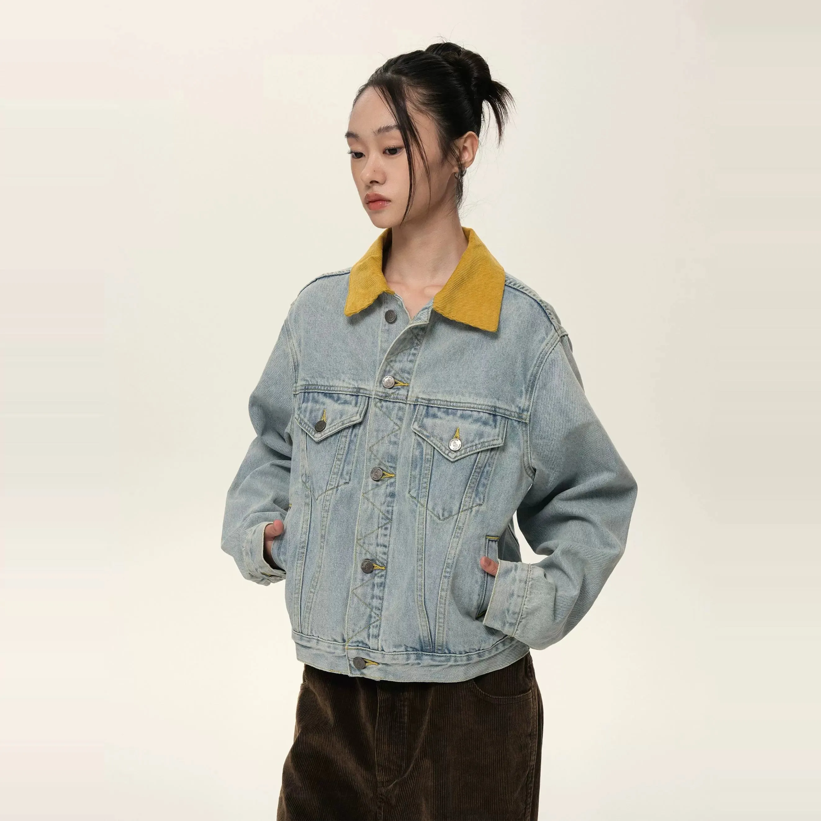 Vintage Ice Blue Denim Jacket