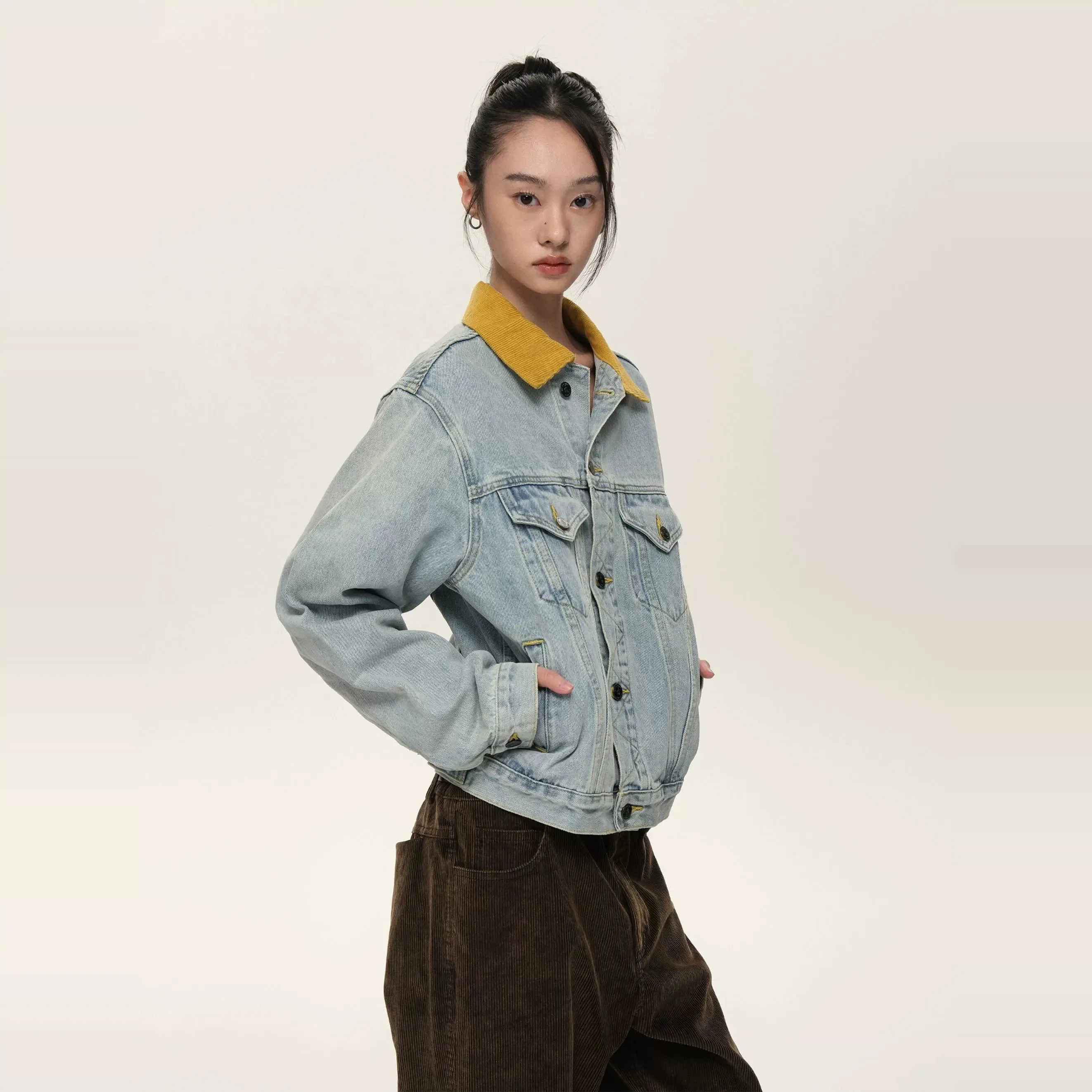Vintage Ice Blue Denim Jacket